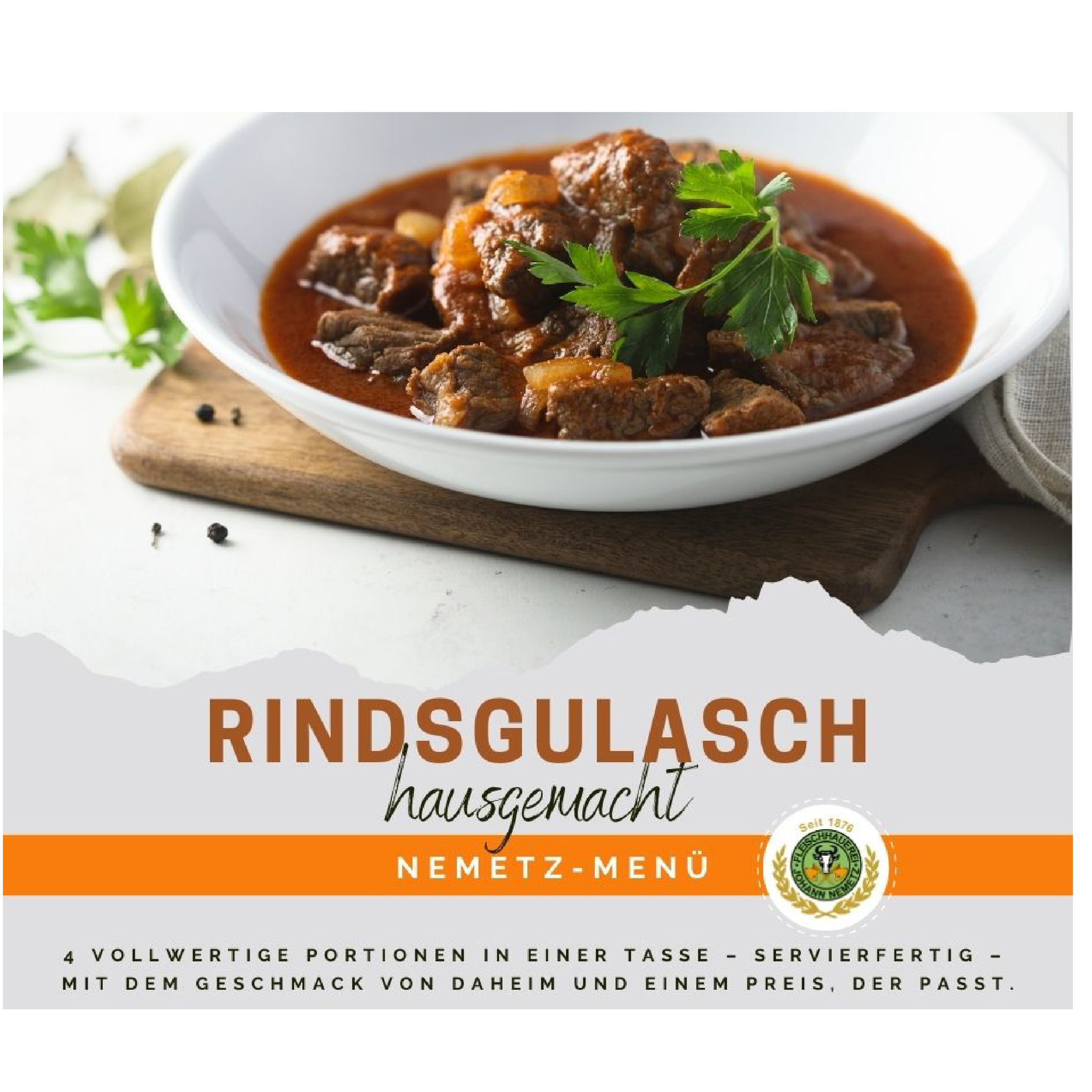 Rind Gulaschsuppe fertig gekocht TK