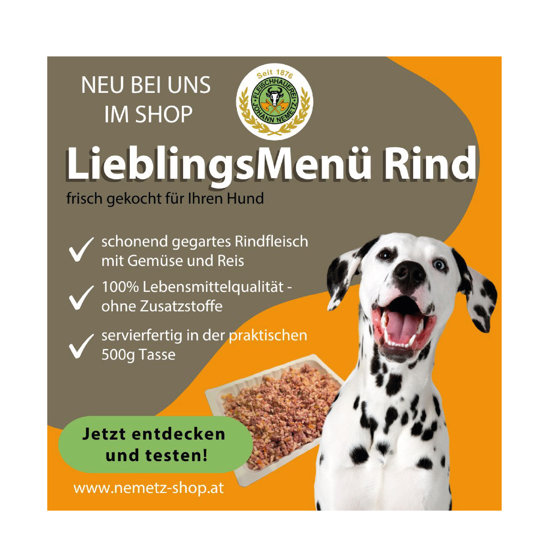 Hund Lieblings-Men RIND