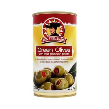 Oliven m.pikanter Paprikacreme 350g