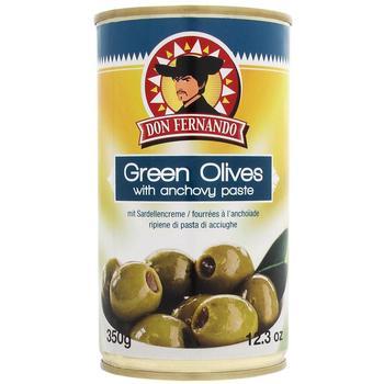 Oliven grn m.Sardellencreme 350g