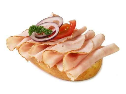 Saunaschinken geschnitten
