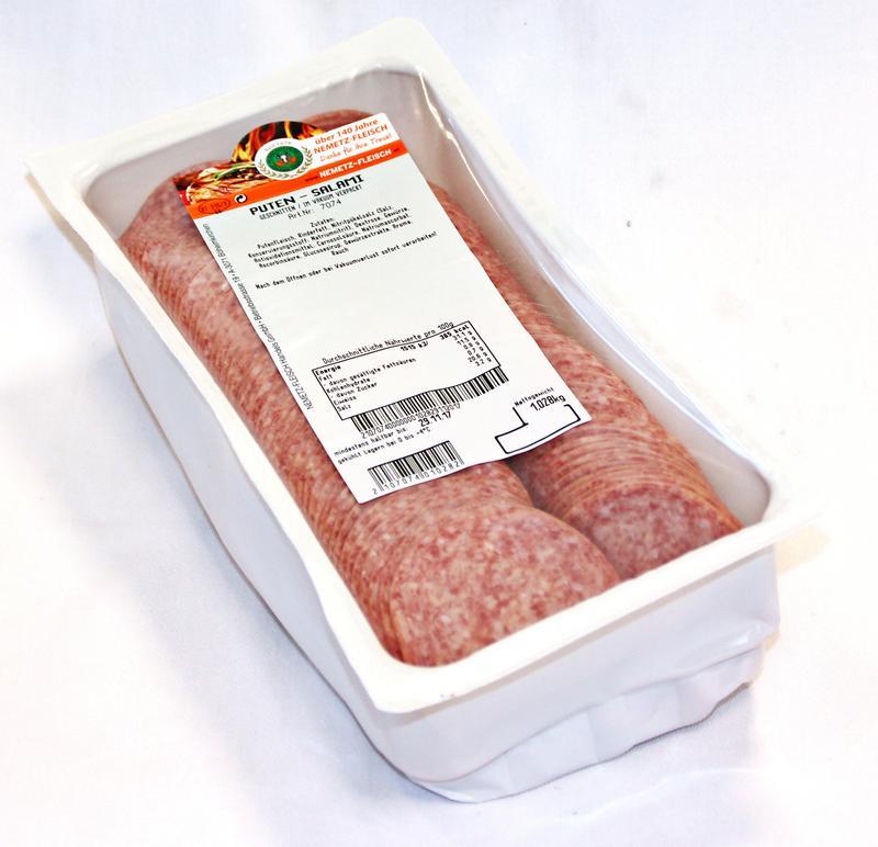 Putensalami geschnitten