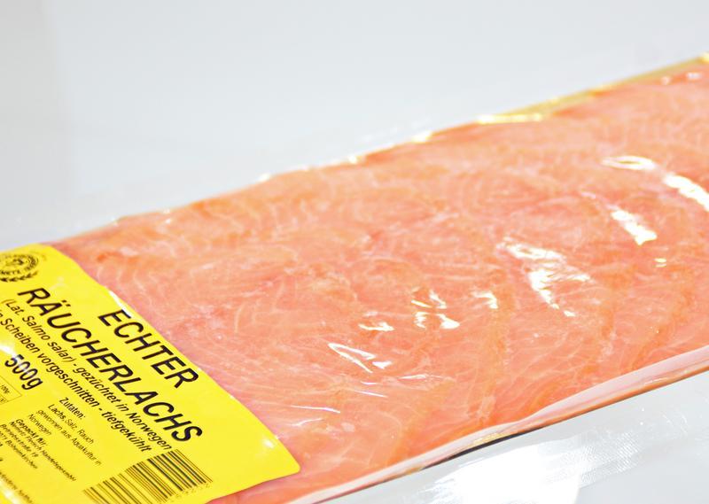 Echter Lachs geruchert 500g TK