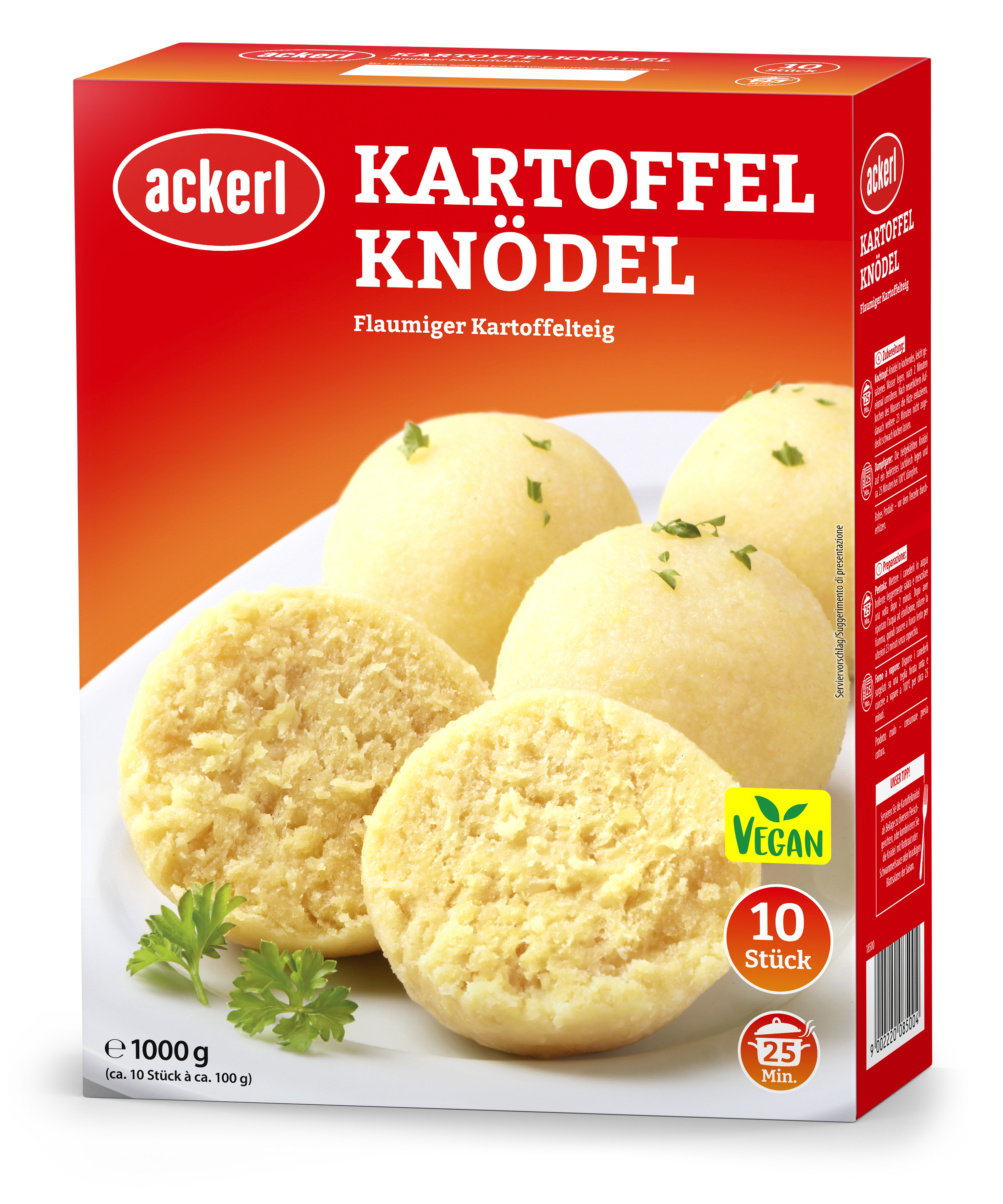 Ackerl Kartoffelknödel 10 Stück Ackerl Kartoffelknödel 10 Stück
