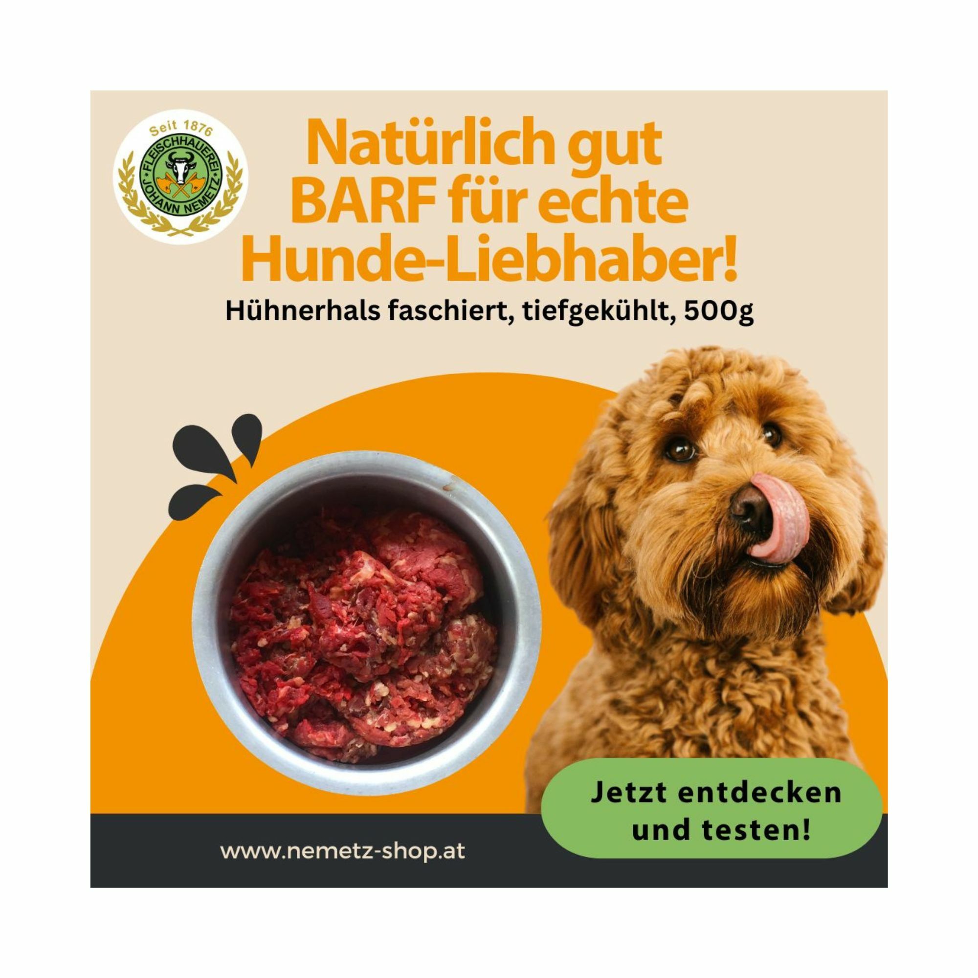 Hund Hhnerhals faschiert