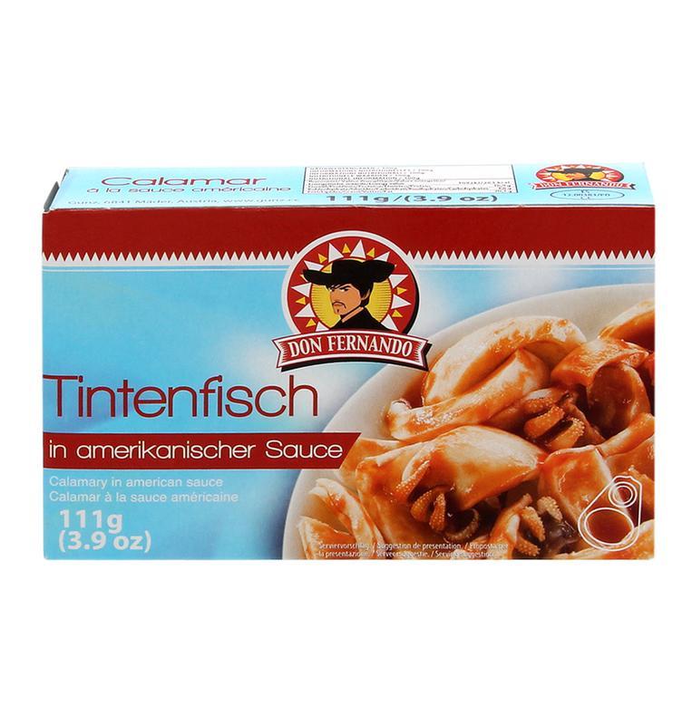 Tintenfisch in amerik.Sauce 111g