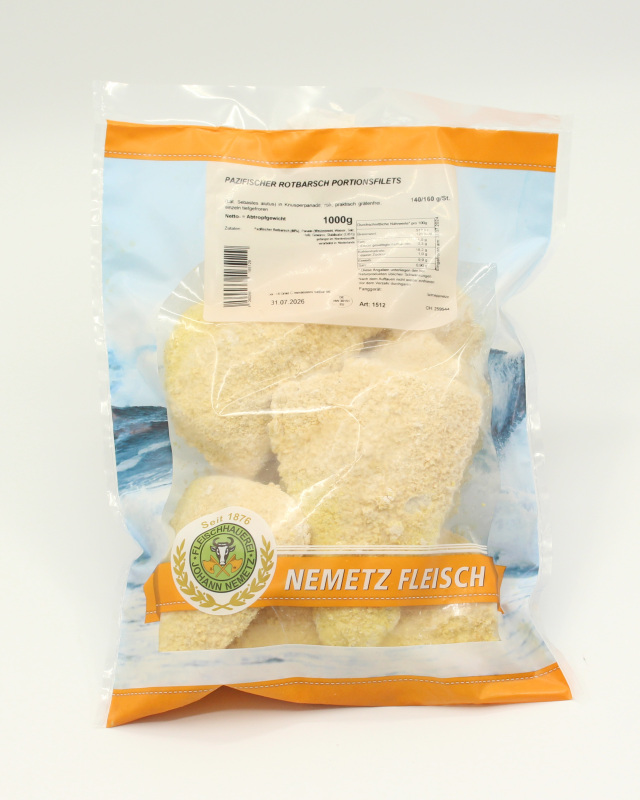 Rotbarsch paniert 140/160 Rotbarsch paniert 140/160